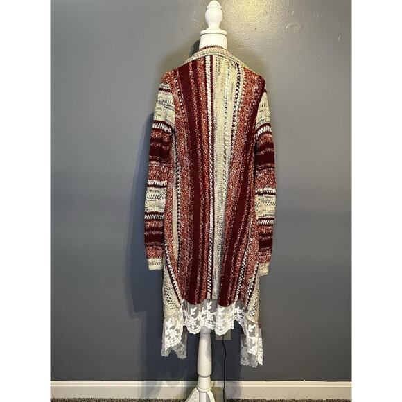 Absolutely Famous Open Front Cardigan Sweater Size Small Multicolor - Picture 2 of 8